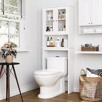 Over The Toilet Storage Cabinet Bathroom Storage Organizer Over Toilet • $64.30