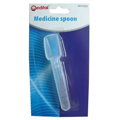 Clear Plastic Medicine Spoon - 10ml • £3.49