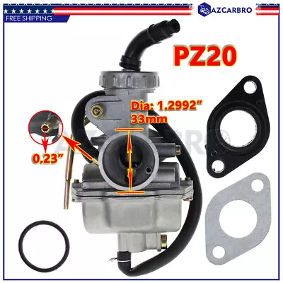 Carburetor Carb For PZ20 70 90 110 125cc 135cc ATV Quad Go Kart SUNL TAOTAO JCL • $12.92