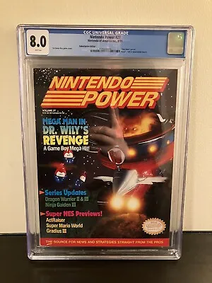 Nintendo Power Magazine #27 CGC 8.0 • $60