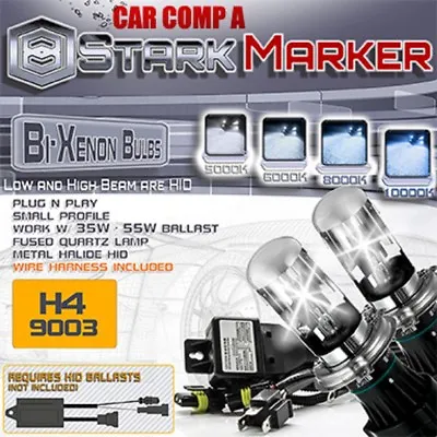 Stark 55W HID Bi Xenon Replacement Bulbs For Kit Dual Bulbs - H4 HB2 9003 • $19.79