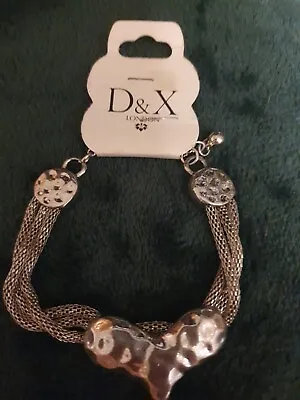 D&X New Silver Tone Braclet • £4