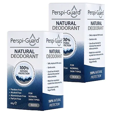 Perspi-Guard® Natural Deodorant Stick 60g TWIN PACK • £8.50