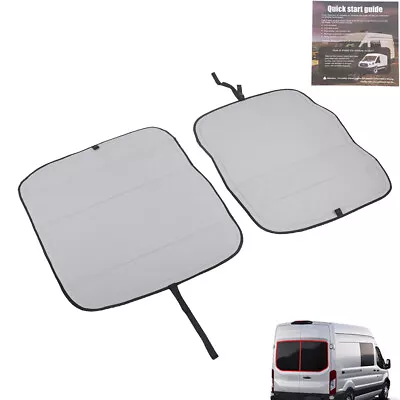 Labwork Rear Door Window Covers For 2015-22 Ford Transit Van High & Medium Roof • $115.28