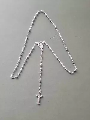 Small Metal Crucifix Rosary #128 • £0.99