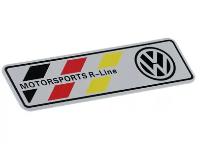 Badge Emblem Volkswagen Motorsports R Line Stainless Steel • $45