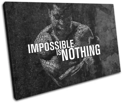 Muhammad Ali Boxing Quote Grunge Sports SINGLE CANVAS WALL ART Picture Print • £34.99