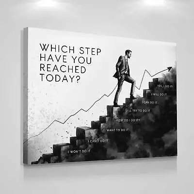 Climb To Success Inspirational Canvas Print Motivational Wall Art Decor Goal • $69.95