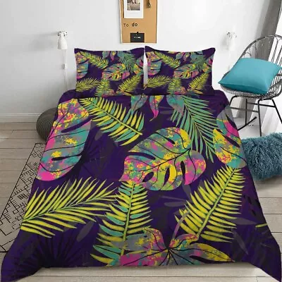 Letter Coconut 3D Printing Duvet Quilt Doona Covers Pillow Case Bedding Sets • $79.20