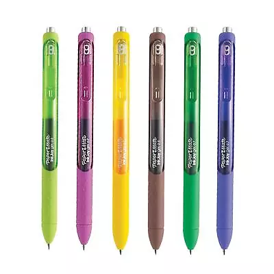 6 X Paper Mate InkJoy Gel Retractable Pens 0.7MM Vibrant Colours Smooth Writing • £3.95