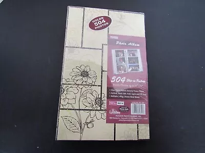 NEW Pioneer STC-504 3-Ring 4  X 6  Photo Album Floral Panes • $12.95