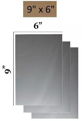 Flexible Mirror Sheets 6  X 9  Non Glass Cutable Craft Plastic 3 Sheets • $11.85