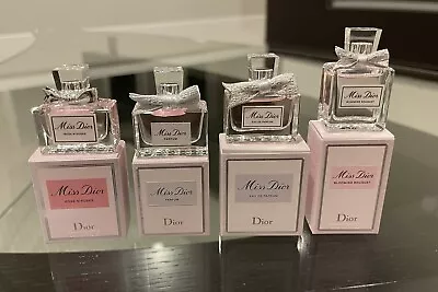 Miss Dior Set Of 4 Mini Perfumes-Rose N’RosesParfumEDPBlooming Bouquet 5ml Ea • $79.99