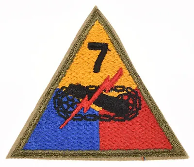 WWII US 7th Armored Division Shoulder Sleeve Insignia • £3.32