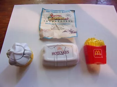 McDonald's 1990 McDino Food Changeables Happy Meal Toys Lot Of 3 • $12