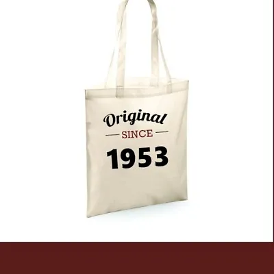 70th Birthday Shopping Bag/1953 Gift/gift For Her/women/keepsake/birthday Gift • £7.95