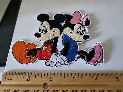 Mickey Mouse And Minnie Mouse  Embroidered Iron/Sew On Patch • $3.99