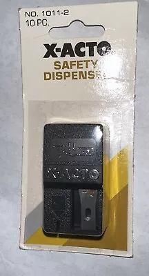 NOS X-ACTO NO 1011-2 Safety Blade Dispenser 10PC • $4.99