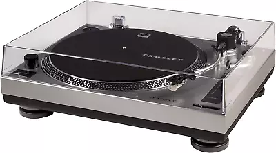 C100A-SI Belt-Drive Turntable Record Player With Adjustable Counterweight Silve • $228.21