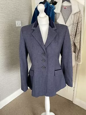 Stunning Blue TAGG 36” Tweed Hacking Jacket Immaculate Condition Fairly Light • £60