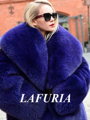 £831.47 • Buy Real Violet Fox Fur Long Coat Clas Sable Mink Chinchilla Lynx Jacket Vest Silver