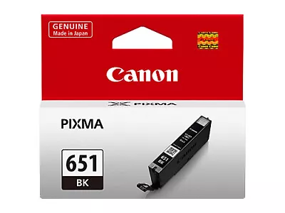 Canon CLI-651 Black Ink Cartridge CLI651BK PIXMA MG5560 MG6460 MX926 651 BK MX72 • $37