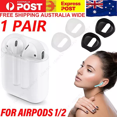 $4.99 • Buy For Apple AirPods 1/2 Ear Tips + Case Earpod Cover Silicone Ear Hook Earbud DF