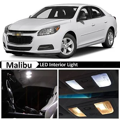 White Interior License Plate LED Lights Package Kit For 2013-2015 Chevy Malibu • $13.89