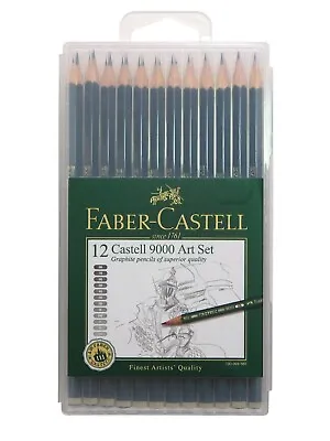Faber Castell Pencils 9000 Art Set Graphite Drawing Sketching Artists 12 Grades • $11.40