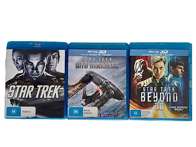 $27.99 • Buy Star Trek Blu-ray,Star Trek Into Darkness Blu-ray 3D,Star Trek Beyond Blu-ray 3D