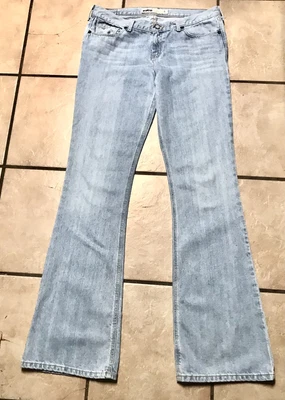 £19.56 • Buy VTG Hollister Jeans Womens 9L Flare Low Rise Light Wash 29.5-35