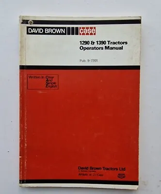 David Brown Case 1290 & 1390 Tractor Operators Manual • £35