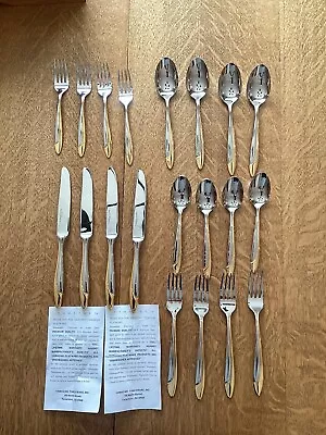 Yamazaki FILAR GOLD Stainless Patrick Accent Silverware Flatware 20 Pieces • $99.99