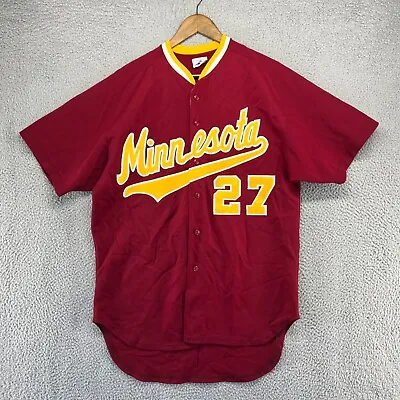 Vintage Apex One Minnesota Gophers Jersey Men's 46 Red Game Team Issued 90s USA • $159.86