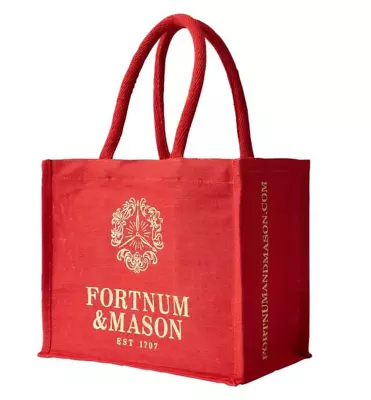 Fortnum & Mason Bag For Life Tote -Holiday Red NWT • $39