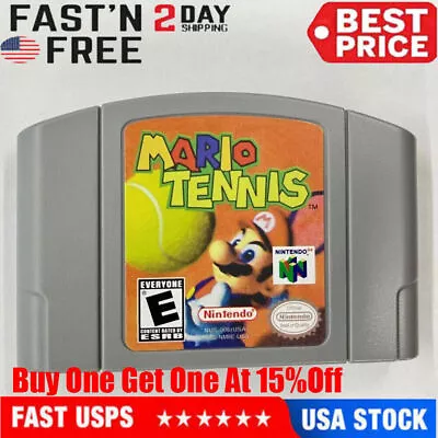 Mario Tennis Video Game Cartridge Card For Nintendo N64 Console US Version • $19.89