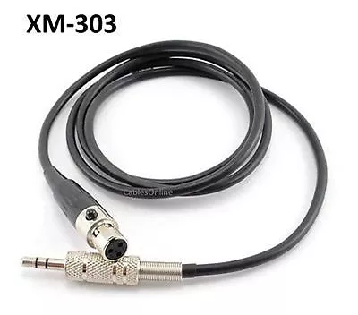 CablesOnline 3ft Mini XLR Female To 3.5mm TRS Male Plug Pro Lapel Mic Cable • $16.95