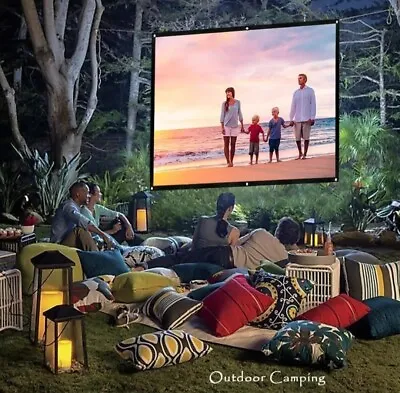 New Salange Portable Projector Movie Screen 60  Outdoor/Indoor Traveling Camping • $25