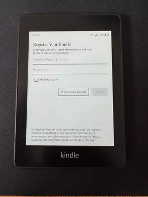 Amazon Kindle Paperwhite (10th) 32GB Wi-Fi + Cellular + Original Leather Cover • $225