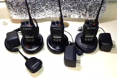 3 Motorola Ht1250 Ls+ Uhf Free Programming • $275