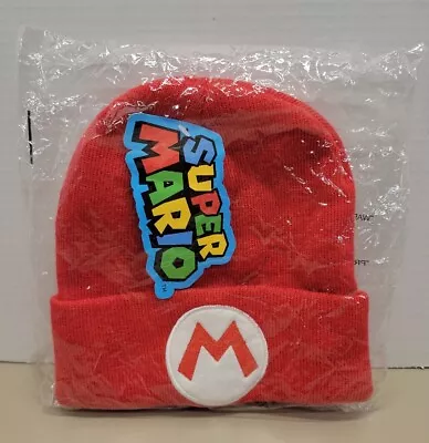 Super Mario Brothers Red Knit Hat Offically Licensed Nintendo  NEW - Sealed • $16