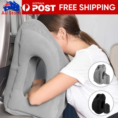 $12.99 • Buy Inflatable Air Cushion Travel Pillow For Airplane Office Nap Neck Head Chin VIC