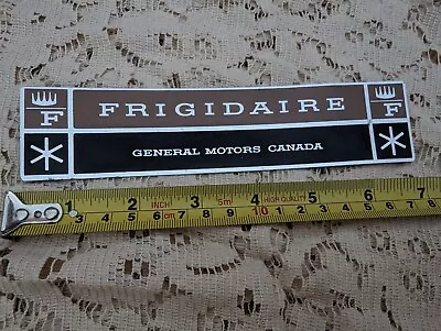 Vintage Frigidaire Refrigerator General Motors Canada Emblem Nameplate Logo • $17.49