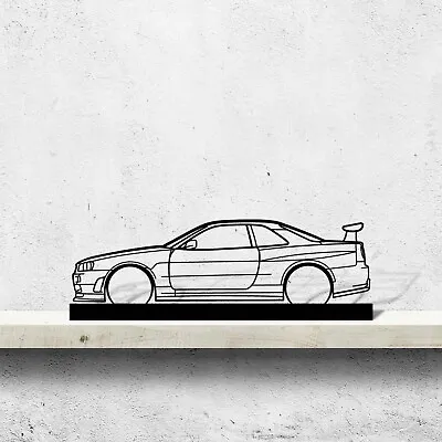 R34 GTR Acrylic Silhouette Art Stand ( Made In USA ) • $179.99