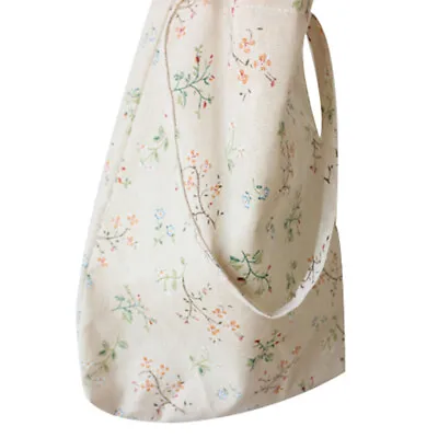 Women Vintage Cotton Linen Shoulder Bag Shopping Beach Travel Tote Handb  *& • $10.99