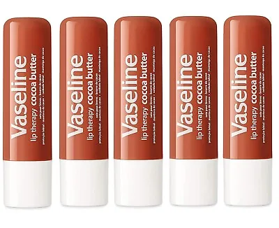 5 Pack Vaseline Lip Therapy Cocoa Butter With Petroleum Jelly • $12.95