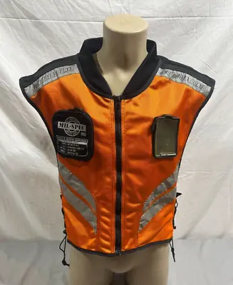 Icon Motorsports Asphalt Technologies Mil-Spec Orange Mesh Vest Size Regular • $29.95