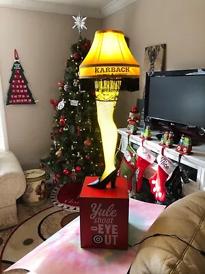 Budweiser Karbach Yule Shoot Your Eye Out 36” Leg Lamp WORKS Missing Plug • $275