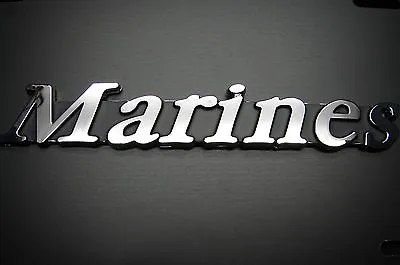 Marines 3d Abs Chrome Finish Decal Emblem Marine Corps Semper Fi Usmc • $12.50