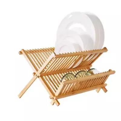 Scullery Bamboo Folding Dish Rack Size 39.5X25.5X32cm • $69.99